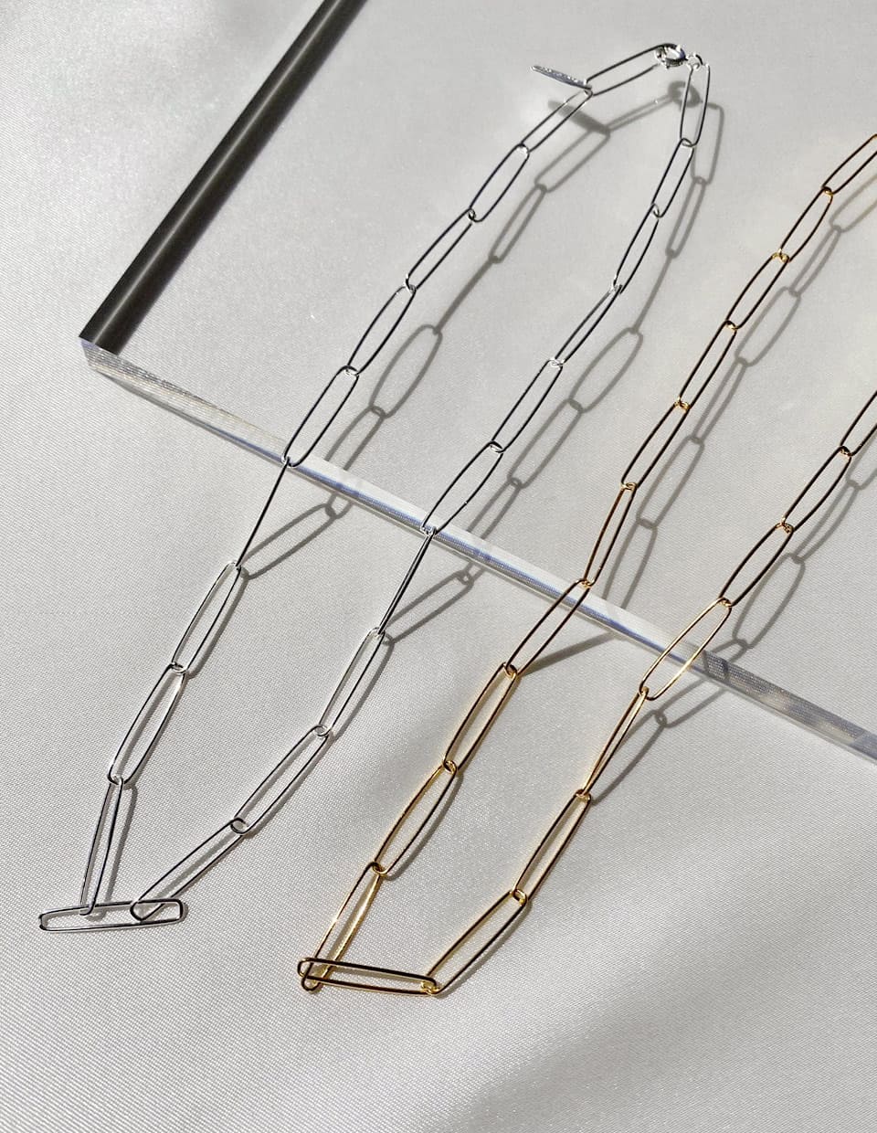 クリップチェーンネックレス シルバー925