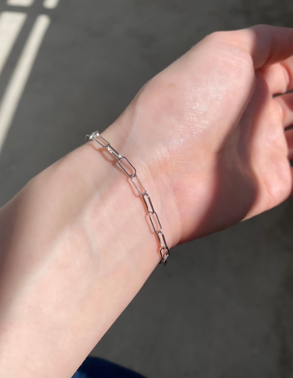 クリップチェーンブレスレット シルバー925