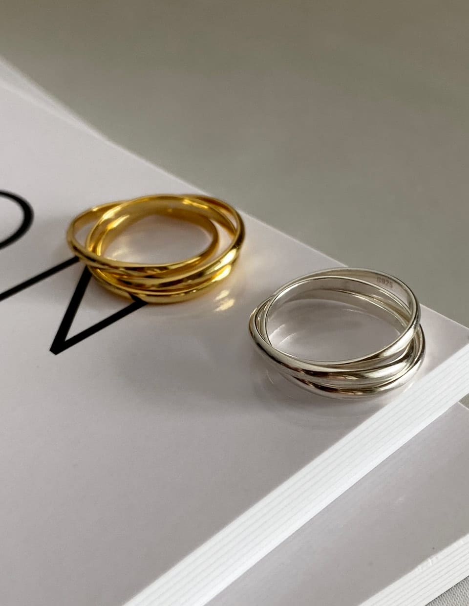 3連リング シルバー925