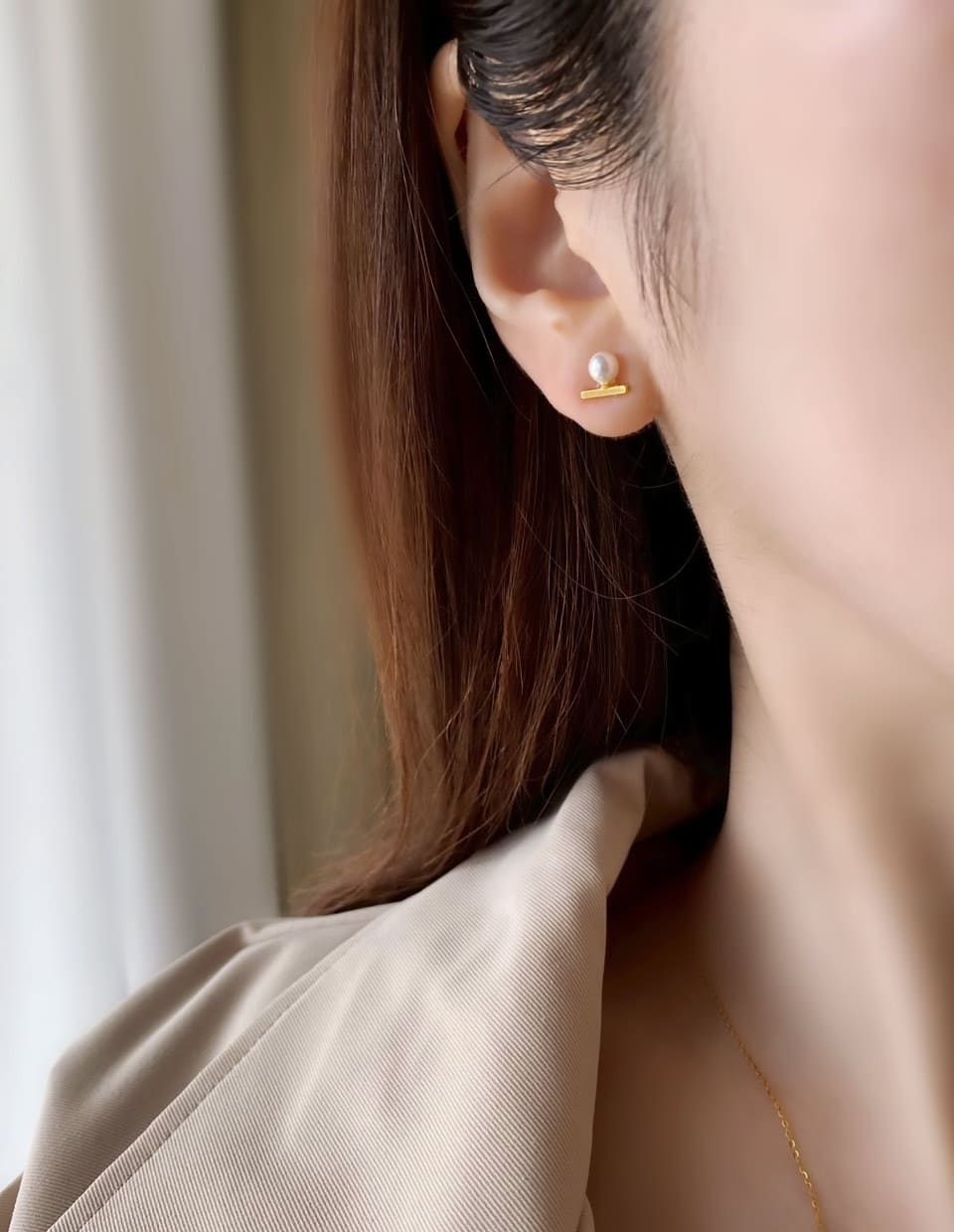 パール×スティックピアス シルバー925