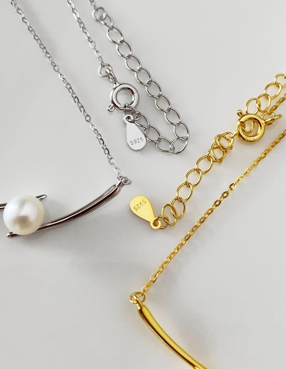 パールクロスネックレス シルバー925