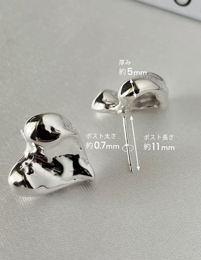 メロウハートピアス シルバー925