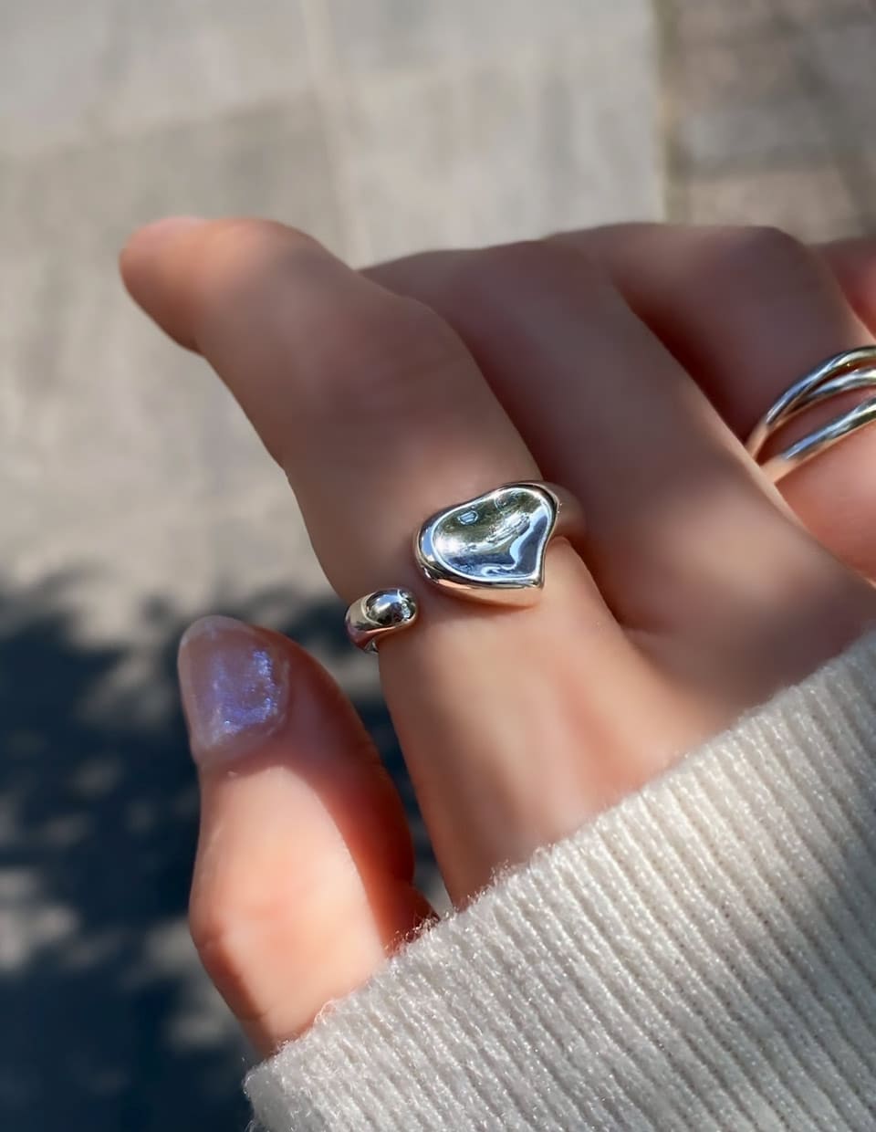 メロウハートオープンリング SV925