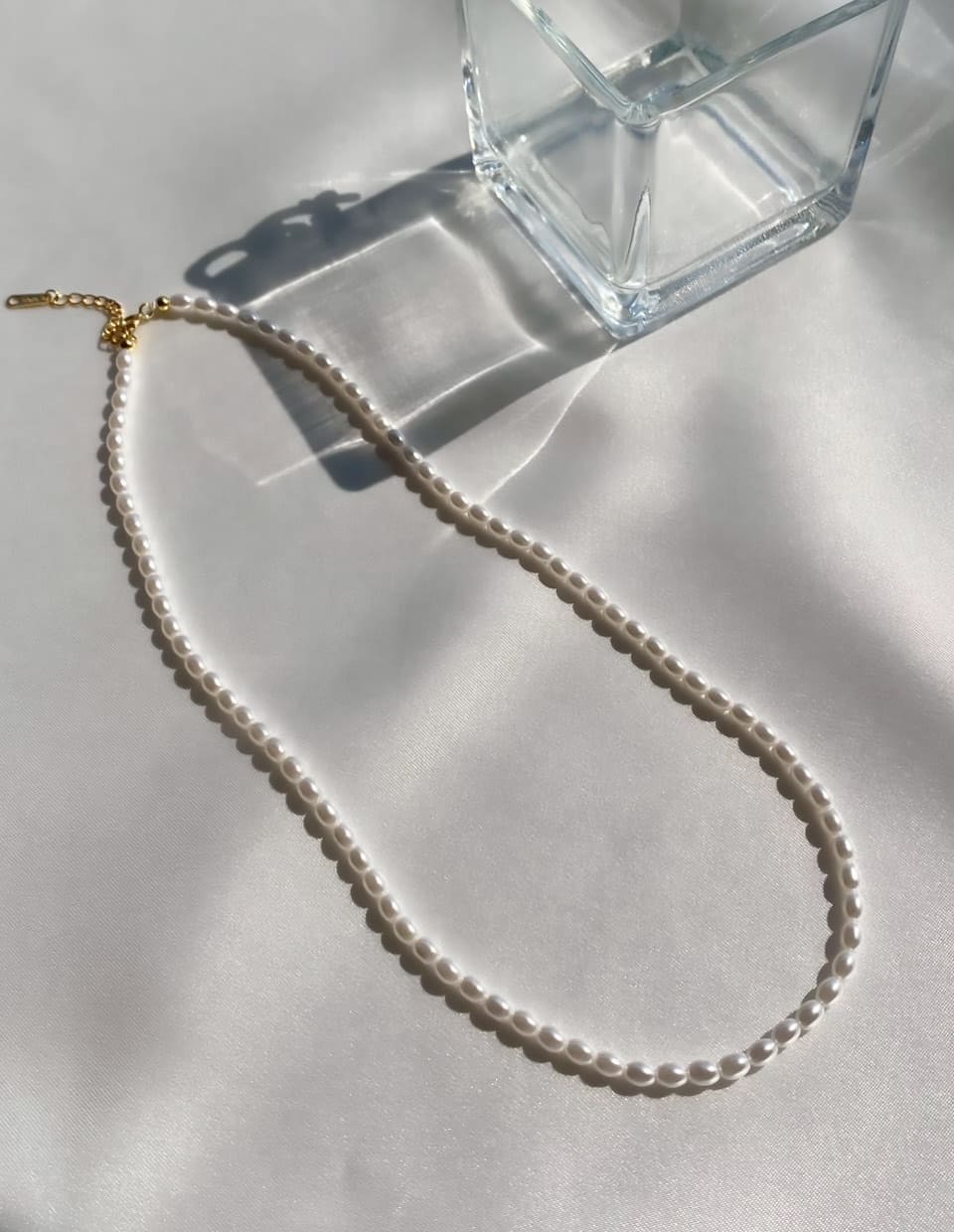 パールラインネックレス シルバー925
