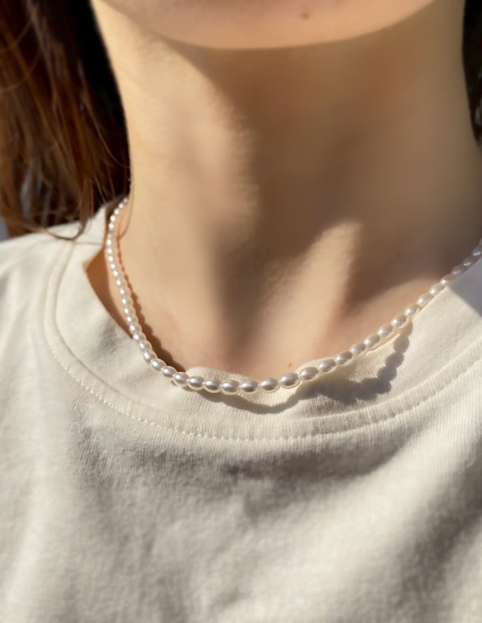 パールラインネックレス シルバー925