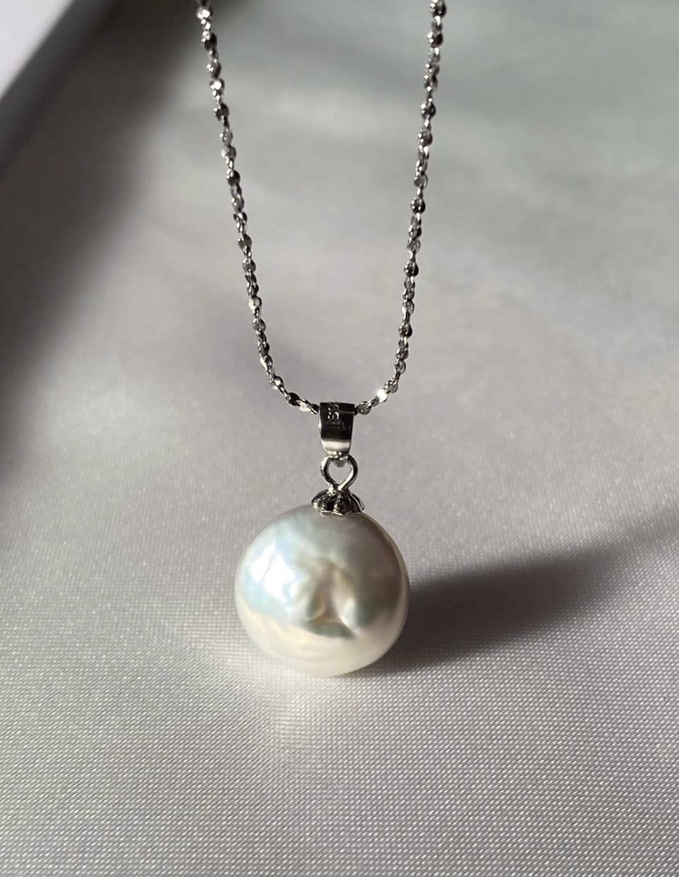 ひと粒バロックパールネックレス SV925