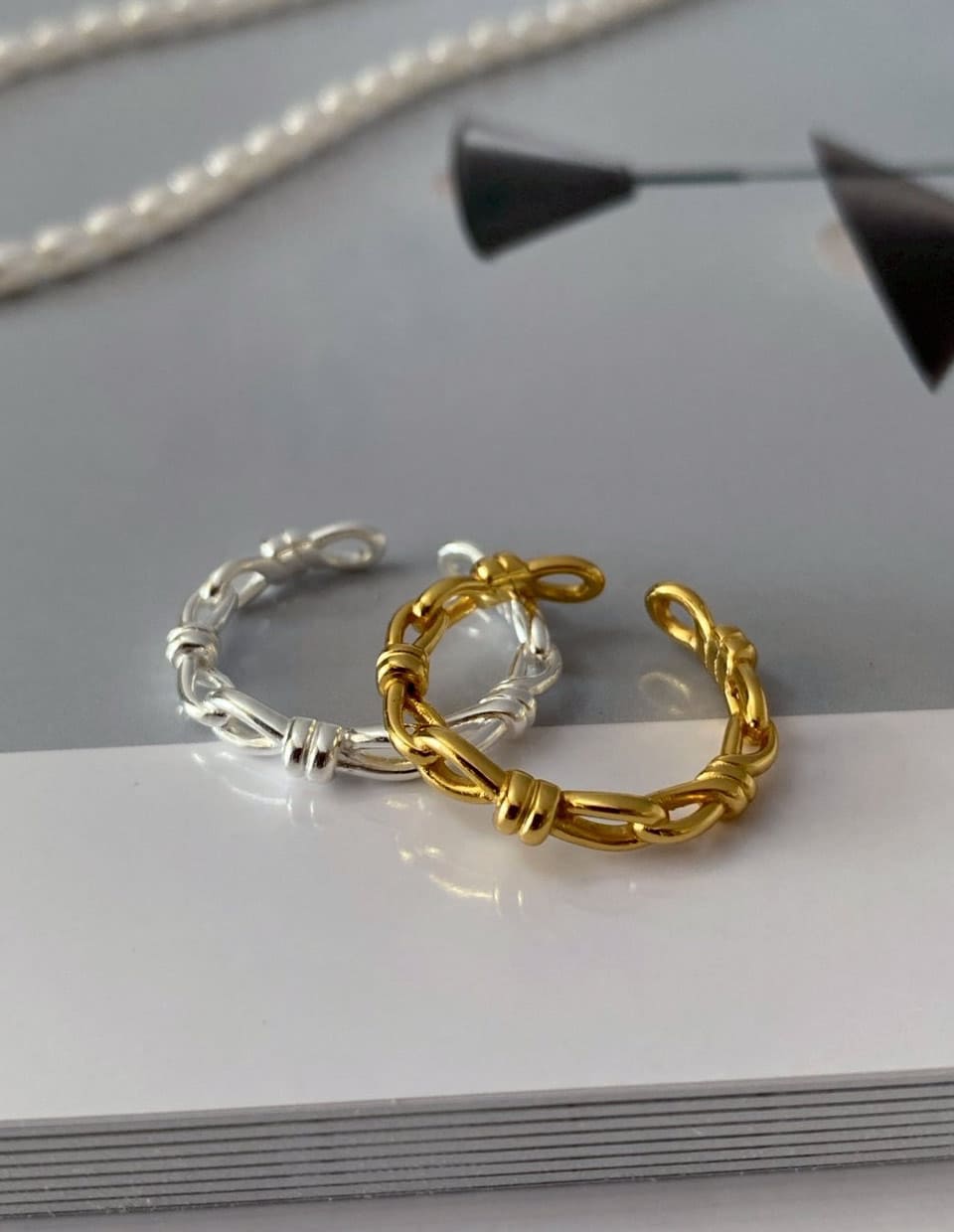 チェーンノットリング SV925