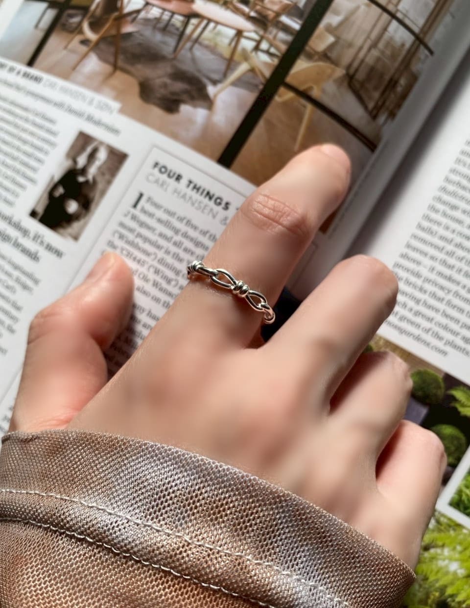 チェーンノットリング SV925