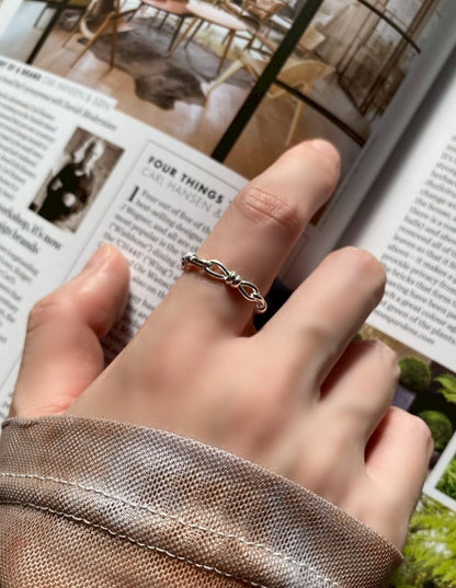 チェーンノットリング SV925