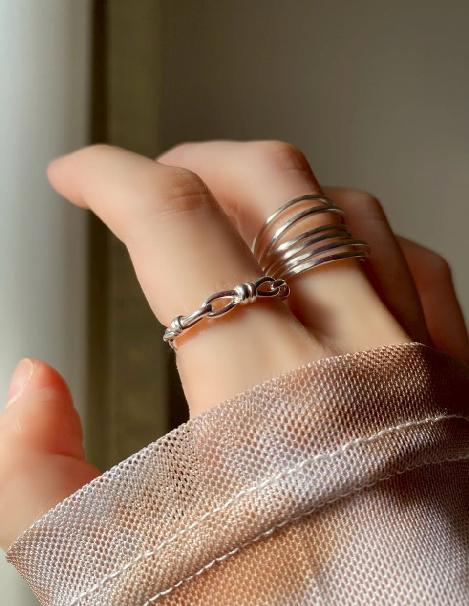 チェーンノットリング SV925