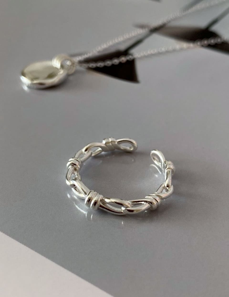 チェーンノットリング SV925