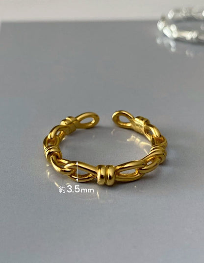 チェーンノットリング SV925