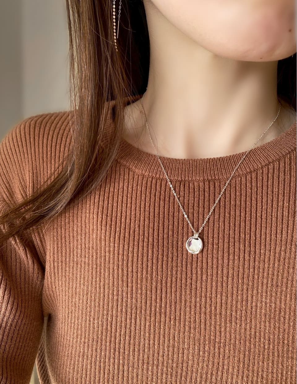 ニュアンスコインネックレス SV925