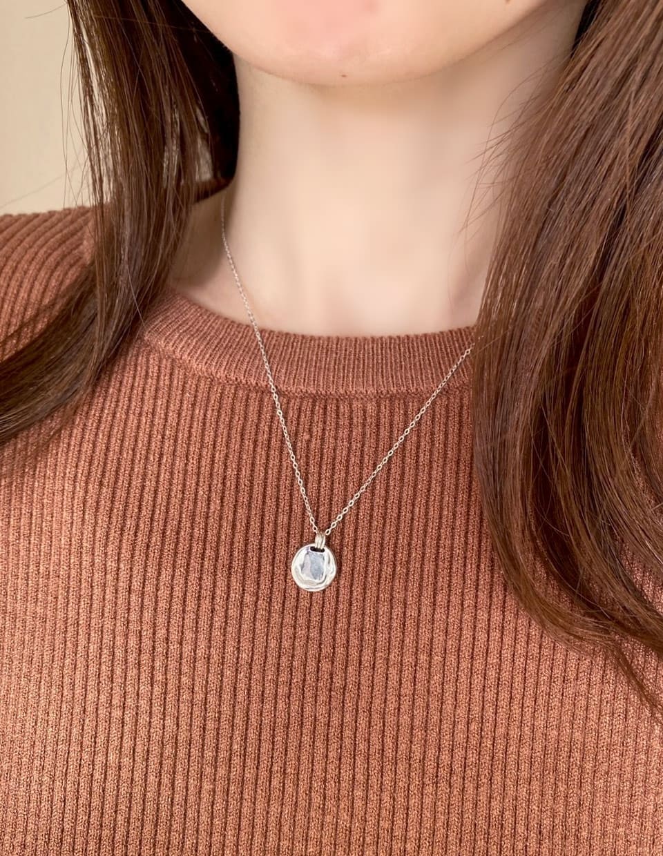 ニュアンスコインネックレス SV925
