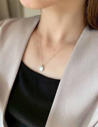 ニュアンスコインネックレス SV925