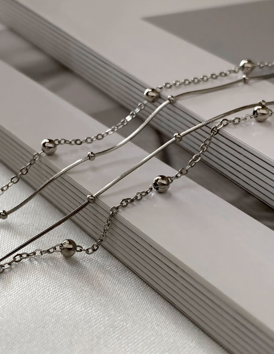2連ボールチェーンネックレス SV925