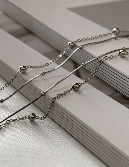 2連ボールチェーンネックレス SV925