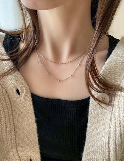 2連ボールチェーンネックレス SV925