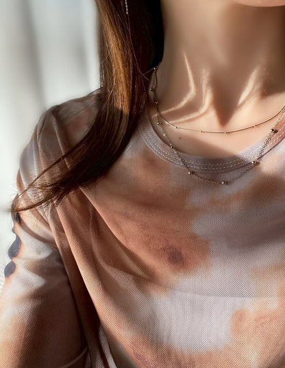 2連ボールチェーンネックレス SV925