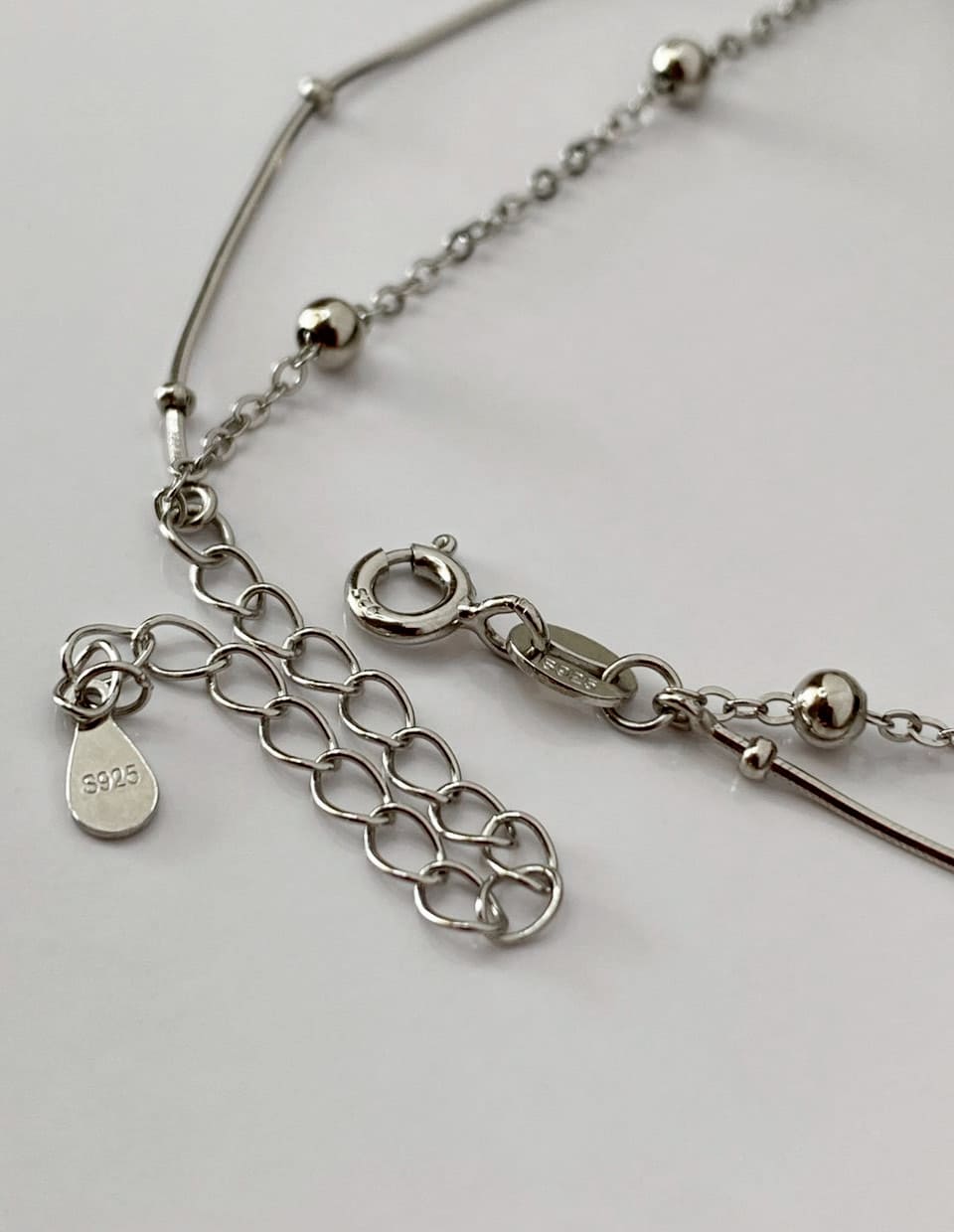 2連ボールチェーンネックレス SV925