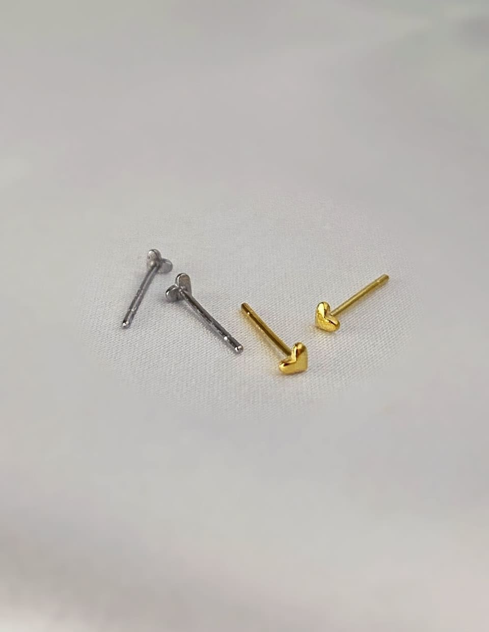 ハートmicroピアス SV925