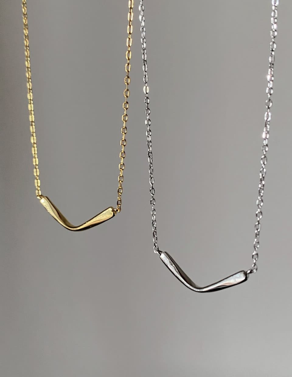 ニュアンスVカーブネックレス SV925