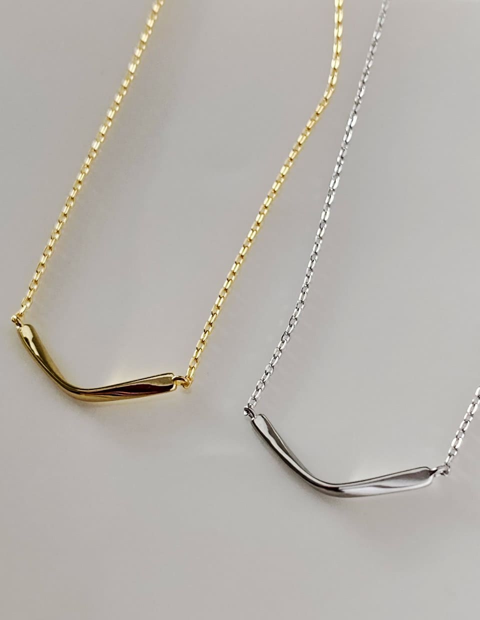 ニュアンスVカーブネックレス SV925