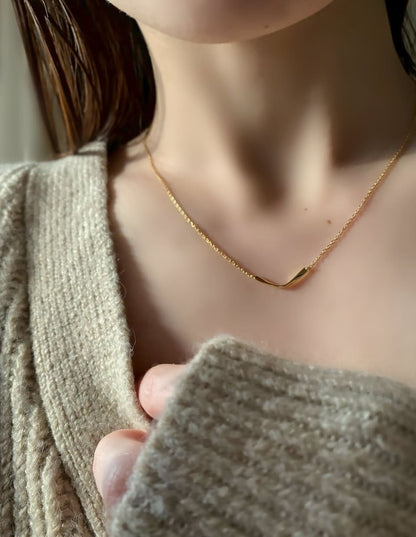 ニュアンスVカーブネックレス SV925