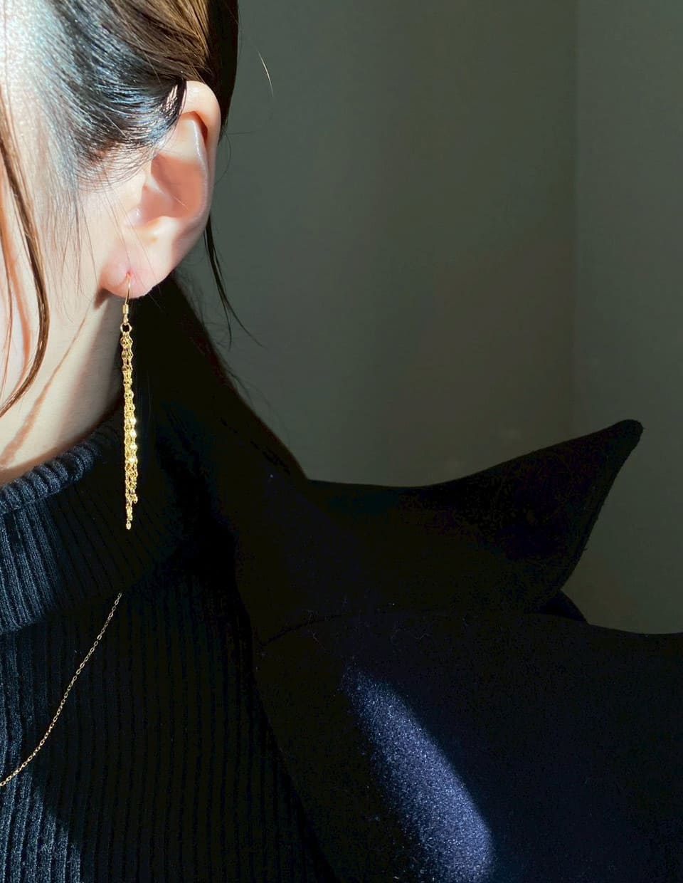 ロングチェーンフローピアス SV925