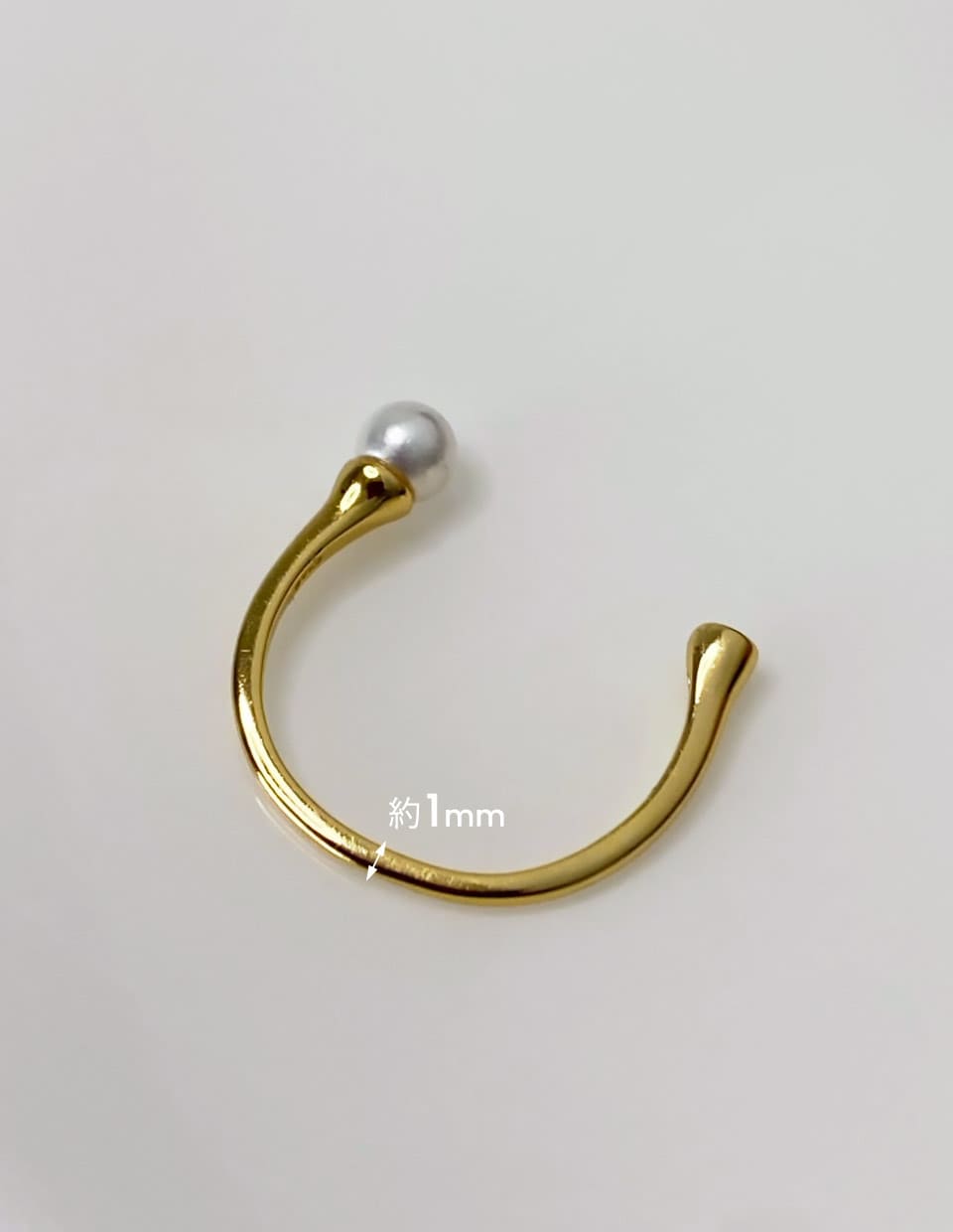 パール×ジルコン フォークリング SV925