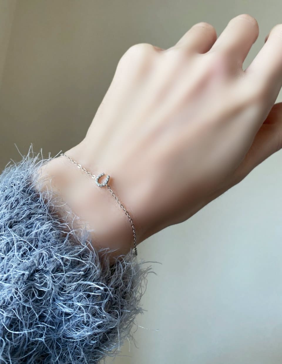 馬蹄ブレスレット SV925｜金属アレルギー対応 シルバーブレスレット
