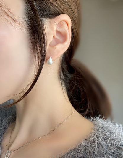 マットドロップピアス SV925