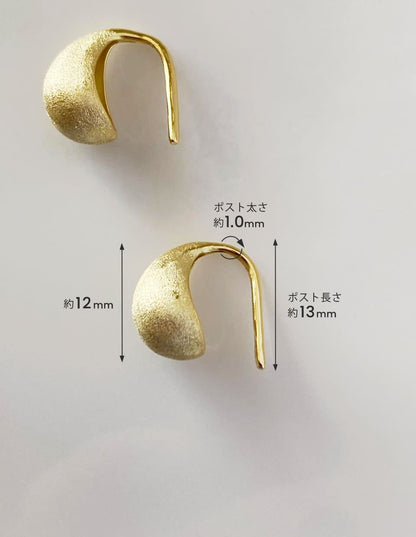 マットドロップピアス SV925