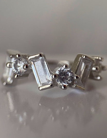 洗練を添える CZ パヴェイヤーカフ SV925